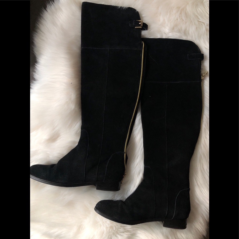 Charles David Reed suede OTK boots